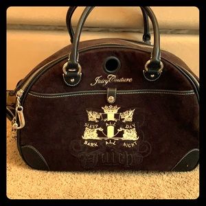 Juicy couture dog carrier